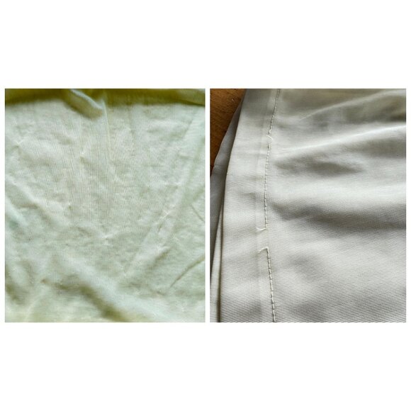 Vintage 70s sleepwear top, yellow sheer babydoll, sleeveless, double layered - Picture 10 of 10